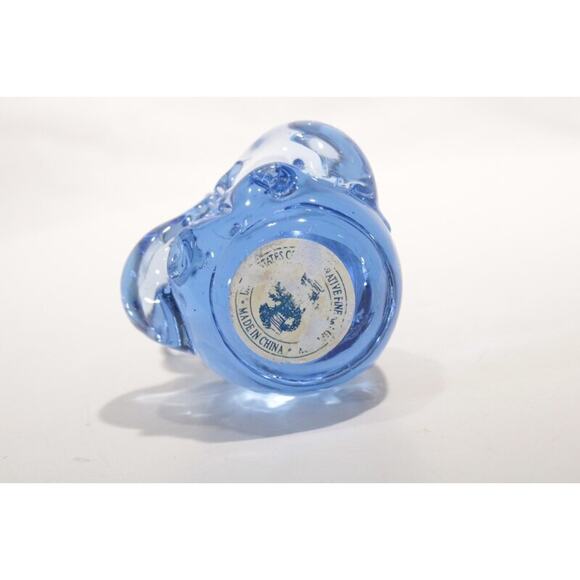 Blue Glass Koala Teddy Panda Bear Small Paperweight Cottagecore MCM - Picture 8 of 10